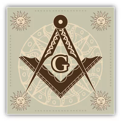 Sacred Masonic Symbol Vinyl Sticker Decal • $2.75