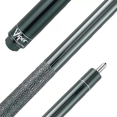 Viper Billiards Metallic Black Elite Series Wrapped Pool Cue - Black - 19 Ounces • $45.99