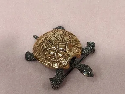 Vintage Turtle Brooch Turtle Jewelry Sea Turtle Brooch • $24.99