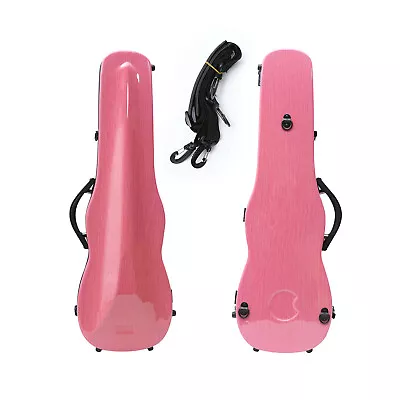 Pink Violin Case 4/4 Full Size Carbon Fiber Hard Violin Case With Back Straps • $127.39