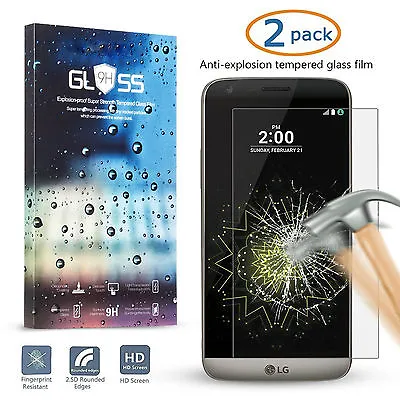$15.18 • Buy 2 X GENUINE Tempered Glass Screen Protector Scratch Resistant Film For LG G5 G4