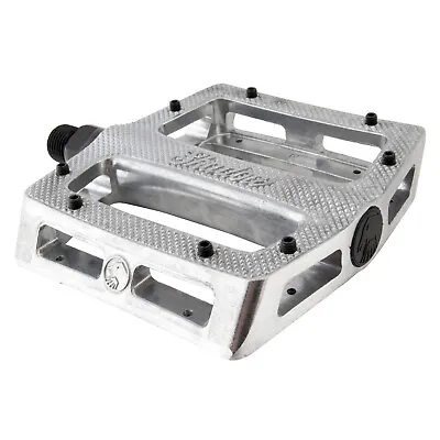 Shadow Conspiracy Metal Pedal Unsealed BMX Pedals - Bike Pedals - 9/16  - SILVER • $26.99
