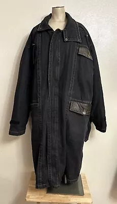 Arktika By Monster Down Parka Coat Vintage 80’s Denim Lined Winter Coat Size L • $39.99