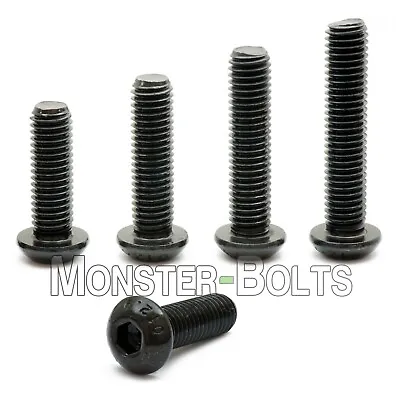 M3 Button Head Socket Cap Screws 12.9 Steel W/ Black Ox ISO 7380 0.50 Coarse • $5.17