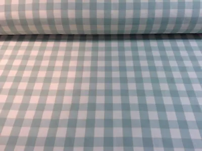 Yachting Check Cotton Fabric Curtain Blind Upholstery Craft Cushion • £2.69