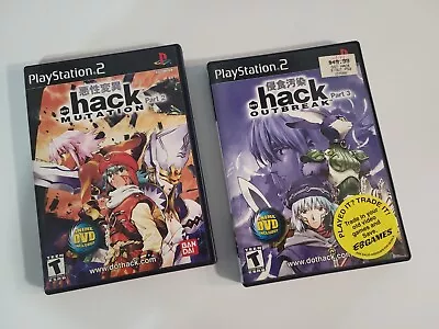 .hack OUTBREAK & MUTATION Chapters 2 & 3 (Sony PlayStation 2 2003) • $31