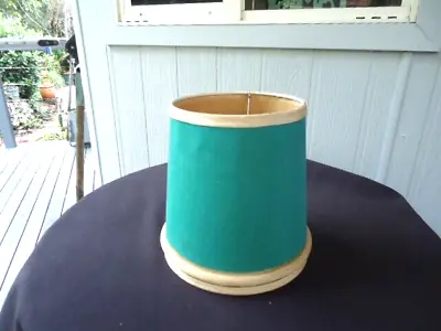 Vintage Retro Light Lamp Shade Lampshade 1960's Teal Green • $39.99