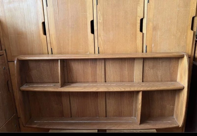 £58 • Buy Ercol Elm Mid Century Windsor Plate Rack Storage Shelf