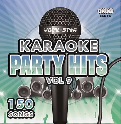 £17.99 • Buy Vocal-Star Party Hits 9 Karaoke Cdg Cd+G Disc Set 150 Songs