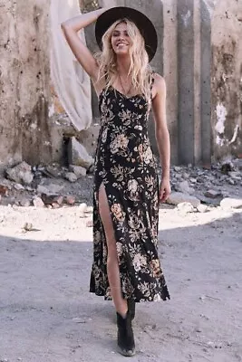 $220 • Buy Spell & The Gypsy  Rosa  Maxi Dress In Coal Size S