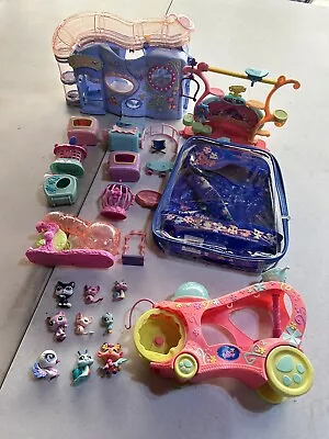 Vintage Littlest Pet Shop Mixed Lot Houses Play Sets Pets Accessories • $73.77