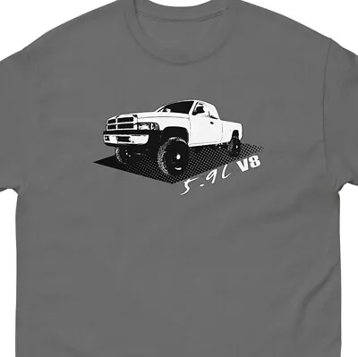 $20.69 • Buy Second Gen T-Shirt Based On 1994-2002 Ram 1500 2500 Gas 5.9 Liter V8 Shirt