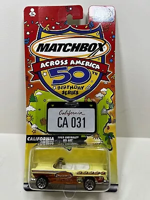 California 1955 Bel Air Matchbox Across America 50th Birthday Series 2001 Sealed • $5.99