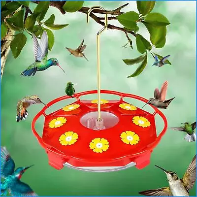 Hummingbird Feeders For Outdoors Hanging 8 Feeding Ports For Attract More Birds • $16.65