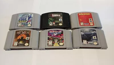 Nintendo 64 Game Lot Of 6 Games - NFL Blitz - Rainbow Six - Hexen (N64 Tested) • $69.99