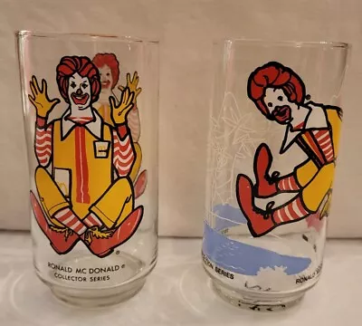 Vintage Mint 1977 Set Of 2 Ronald McDonalds Collector Series Drinking Glasses   • $39.99