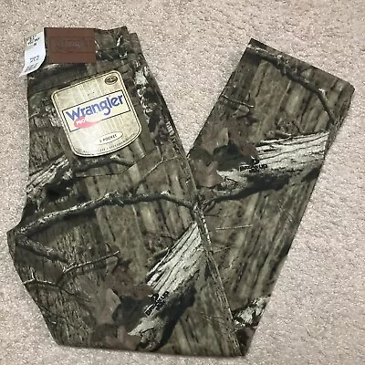 Vintage Wrangler Pro Gear Mossy Oak Break Up Camo Jeans 30 X 32 NWT • $59.95