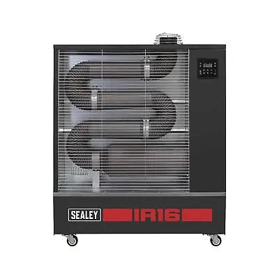 Sealey Industrial Infrared Diesel Heater 16kW Wheels Warehouse Garage • £1914.49