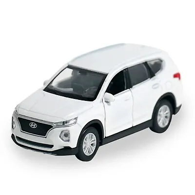 Hyundai Motor Car Santafe TM Diecast Mini Toys Figure White Color 1/38 Scale • $24.90
