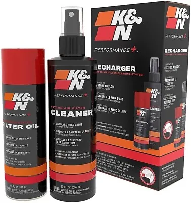 K&N Recharger/Filter Cleaning Kit Aerosol 99-5000 Oil Engine Cleaner Care Spray • $31