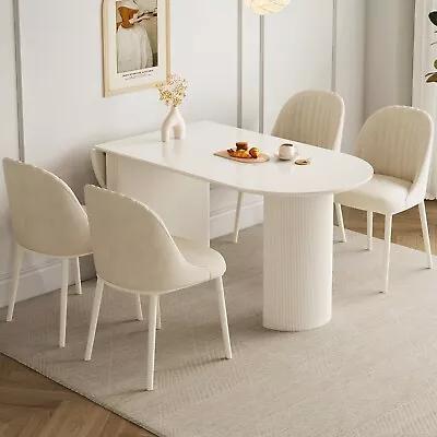 70.86  Dining Table With 4 Chairs Expandable Dining Table White Kitchen Table • $990.69