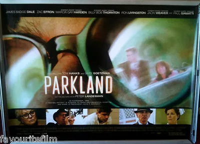 Cinema Poster: PARKLAND 2014 (Quad) Zac Efron Tom Welling Billy Bob Thornton • £9.95