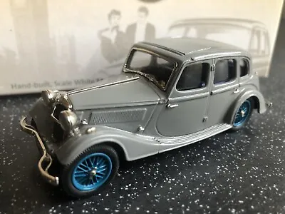 Lansdowne Models 1:43 White Metal LDM 91 1936 Riley Adelphi Saloon In Grey • £75