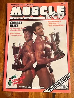 MUSCLE & CO Bodybuilding Magazine CHRIS OSKY & MARION BOLD 12-86 (UK) • $12.50