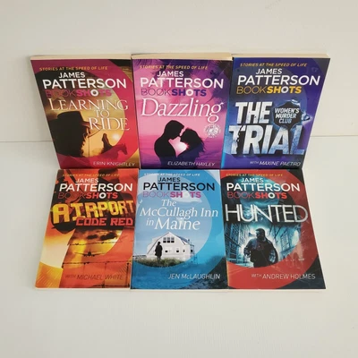 $22 • Buy James Patterson 6x Bookshots Paperback Book Bundle Hunted/Trial/Learning To Ride