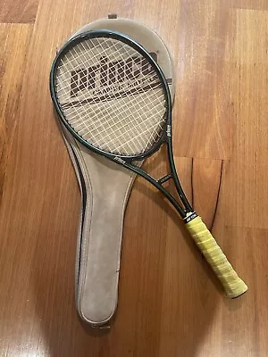 Prince Graphite Mid Plus 90 4 1/2 Four Stripes Original Tennis Racket With Bag • $75