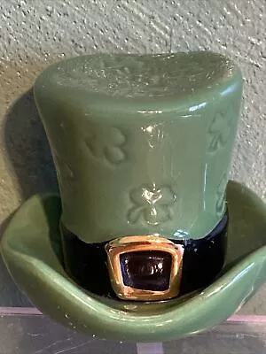 Nora Fleming Mini Leprechaun Hat Retired Original Embossed Shamrocks Irish Rare • $325