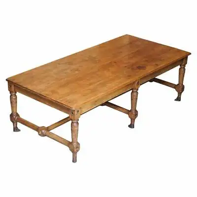 Unique Antique Victorian 1860 Ships Refectory Dining Table Phosphor Bronze Feet • $14940.60