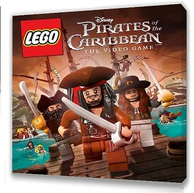 £7.49 • Buy LEGO PIRATES OF THE CARIBBEAN KIDS BEDROOM CANVAS PICTURE 25 X 25cm