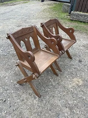 Antique Church Chapel Gothic Style Chairs  • £400