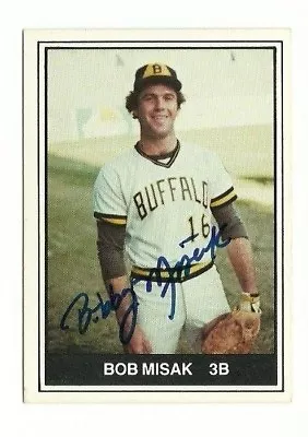 Bob Misak 1982 TCMA Buffalo Bisons Autographed Auto Signed Card • $6.99