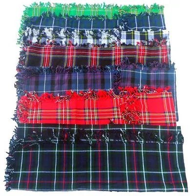 £15.99 • Buy Scottish Piper Kilt Fly Plaids Various Tartan 48  X 48 /Highland Kilt Fly Plaid 