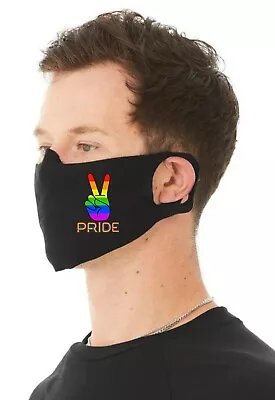 Gay Pride Unisex 4 Ply Cotton Jersey Face Covering/Masks. Washable Comfy Fit (2) • £9.99