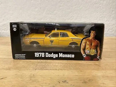 1978 Dodge Monaco Taxi Yellow  Rocky Iii  1/24 Diecast Model Greenlight • $34.99