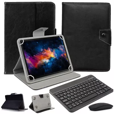 For Universal Android Tablets IOS 10.1 10.5 Tablet Bluetooth Keyboard Case Cover • £17.99