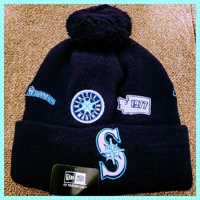 Seattle Mariners Mlb Baseball Beanie Hat. • $25