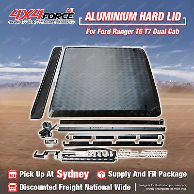 4X4FORCE HD Aluminium Hard Lid Cover For Ford Ranger T6 T7 Dual Cab Ute SYD • $1299