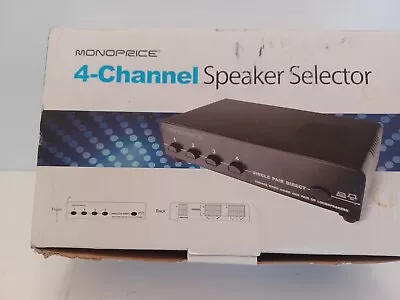 Monoprice 4-Channel Speaker Selector - NEW FACTORY COMPLETE • $21.99