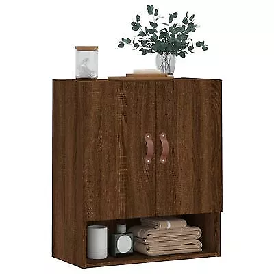  600mm Dark Brown Kitchen Cabinet Unit Wall 2Door Cupboard 60cm Itzcominghome • £50.99