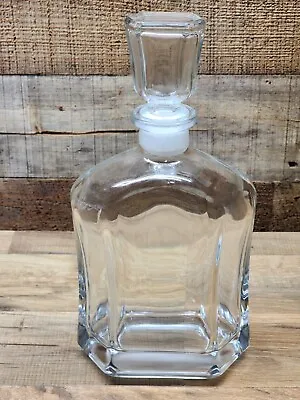 Vintage Whiskey Decanter - Hexagon Sides Stopper & Bottom - 10¾” SHIPS FREE • $22.59