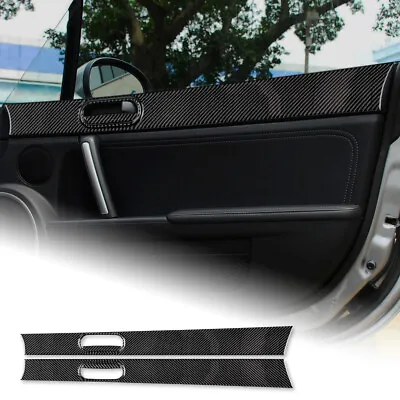 6PCS Black Door Handle Panel Sticker Carbon Fiber For Mazda MX-5 Miata 2009-2015 • $55.99