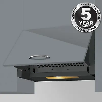 SIA INT60BL 60cm Black Integrated Built In Cooker Hood Kitchen Extractor Fan • £74.99