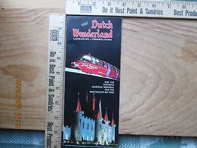 Dutch Wonderland Lancaster Pa Brochure • $7.99