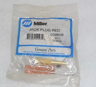 Genuine OEM Miller 039608 Jack Plug Red N.O.S • $40