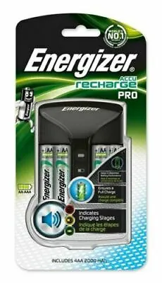 £16.75 • Buy Energizer Pro Charger With 4 X AA 2000mAh Batteries