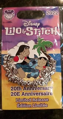 Disney Lilo And Stitch 20th Anniversary Pin New LR LE Pin 2022  • $21.99